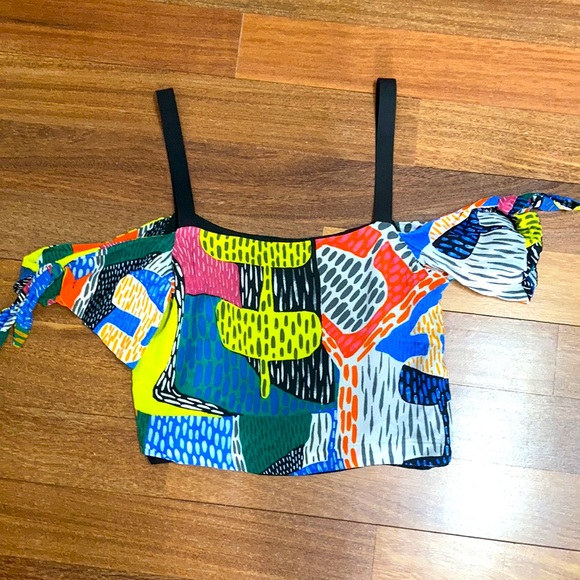 Zara Colourful Semi-Crop Tank - Picture 3 of 5